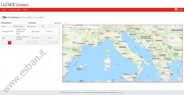 GESTIONE GEOFENCE